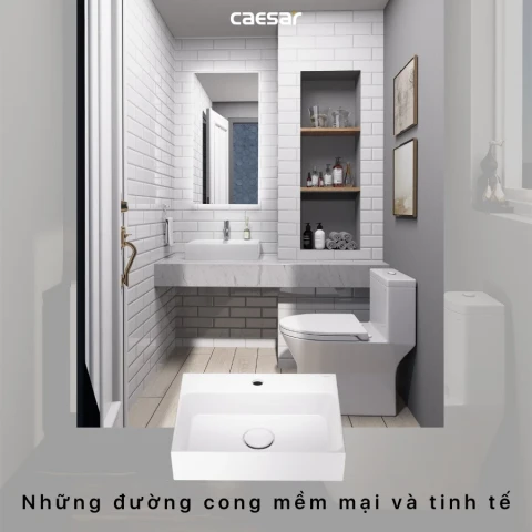Ảnh Chậu rửa đặt bàn Caesar LF5259 2
