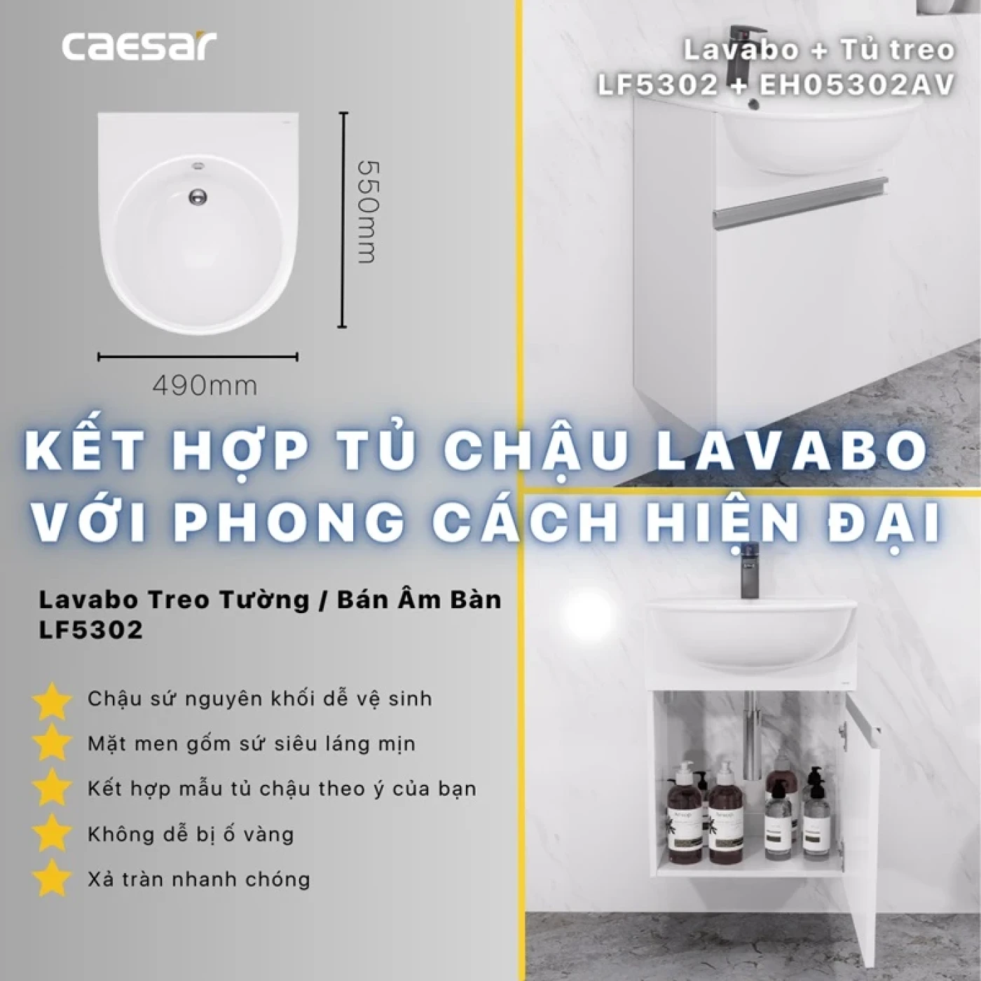 chau rua dat ban caesar lf5302 8