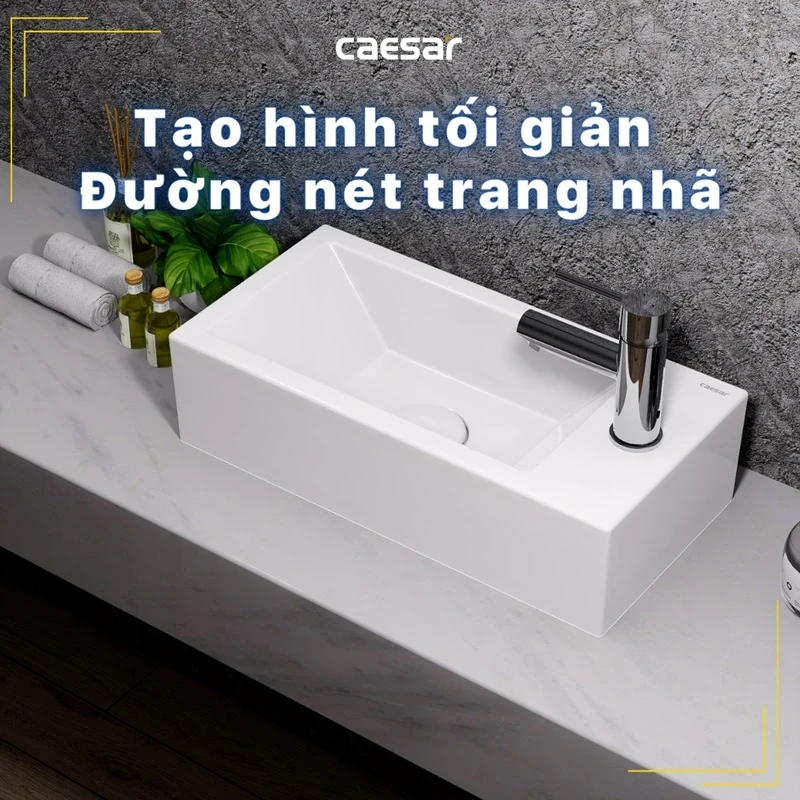 Ảnh Chậu rửa treo tường Caesar L5239S 5
