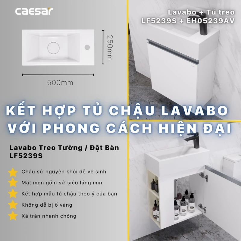 chau rua treo tuong caesar l5239s 7