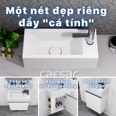 Ảnh Chậu rửa treo tường Caesar LF5239S 2