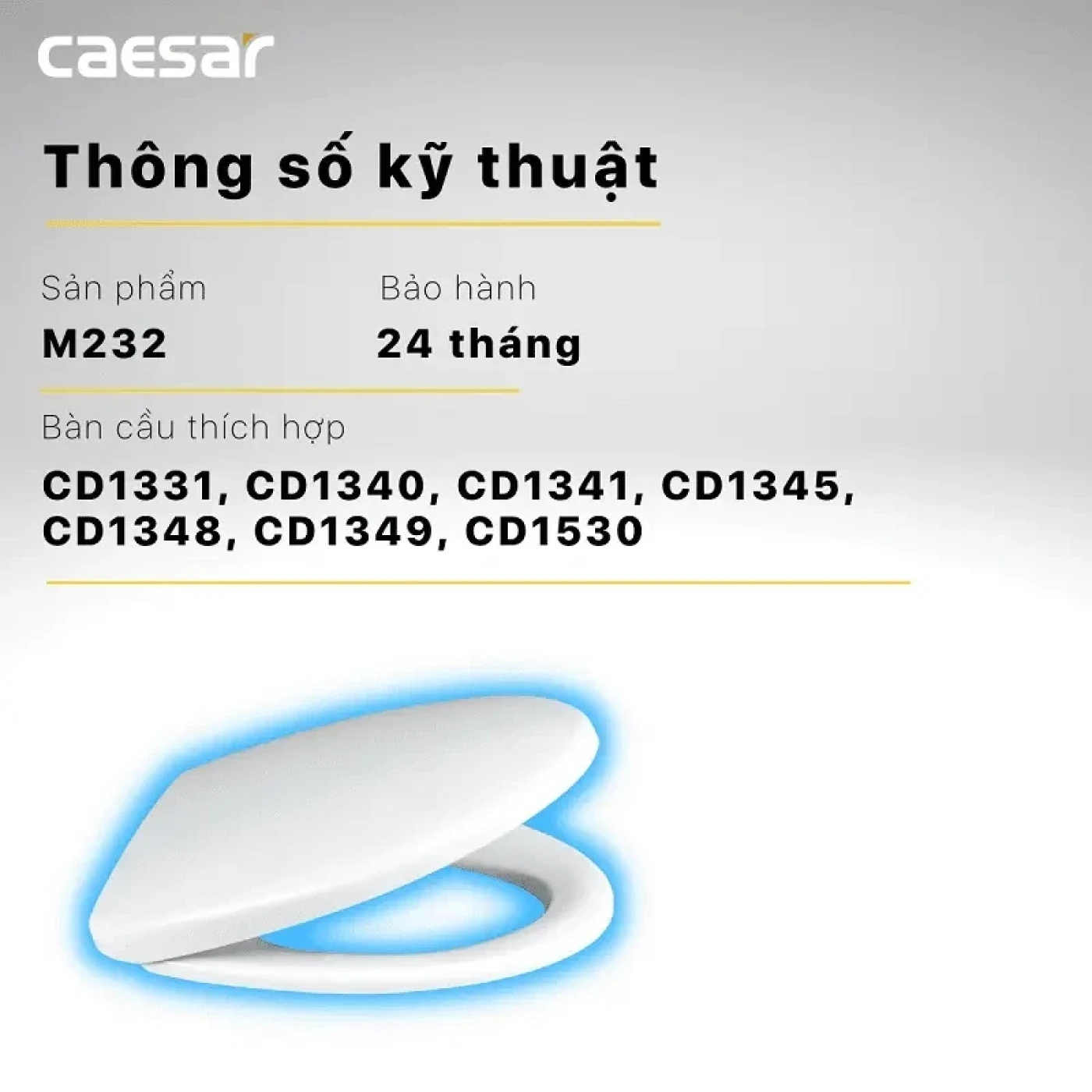 nap bon cau caesar m232 nhua abs