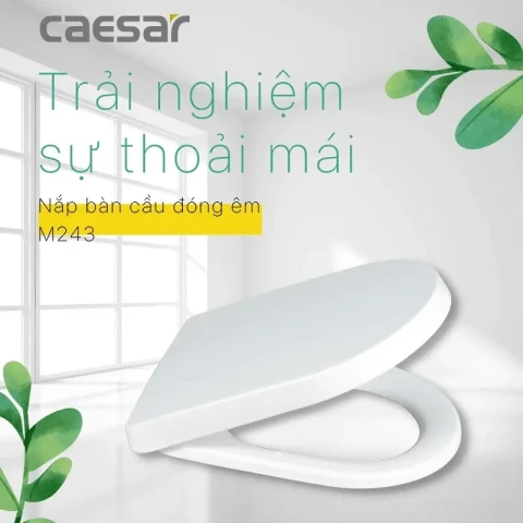 Ảnh Nắp bồn cầu Caesar M243 ABS màu trắng 2
