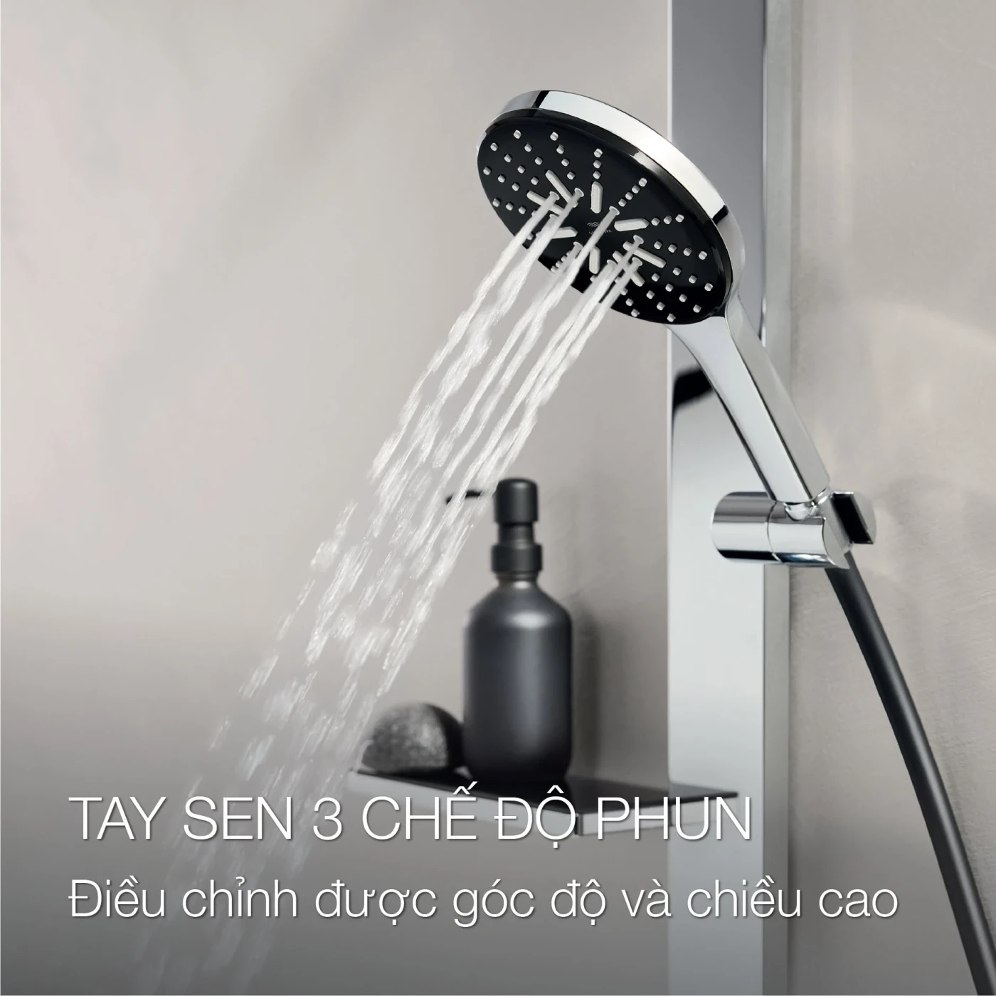 sen tam cay grohe tay sen co nhieu che do phun