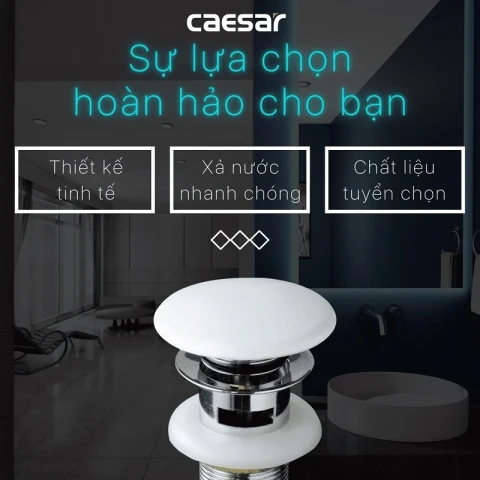 Ảnh Trụ xả nắp sứ Caesar BF404H 3