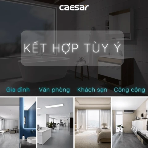 Ảnh Trụ xả nắp sứ Caesar BF404H 4