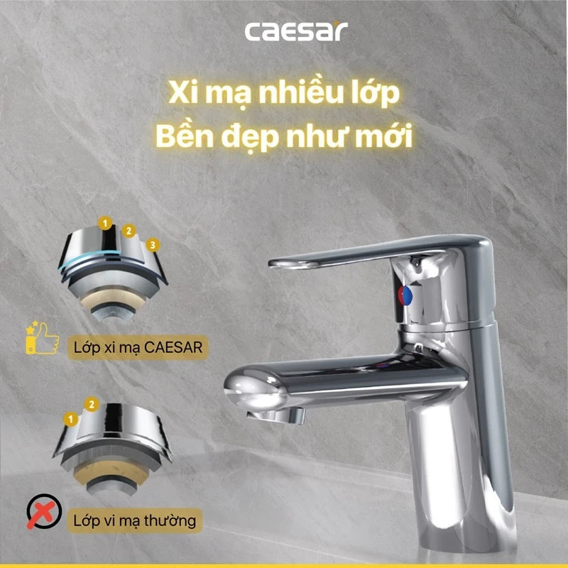Ảnh Vòi chậu Caesar B430CU 3