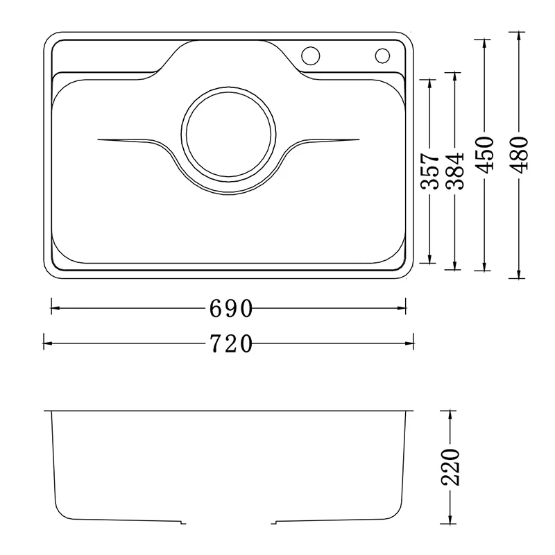 Ảnh Chậu rửa bát Nobinox LIKEN NL724D 3