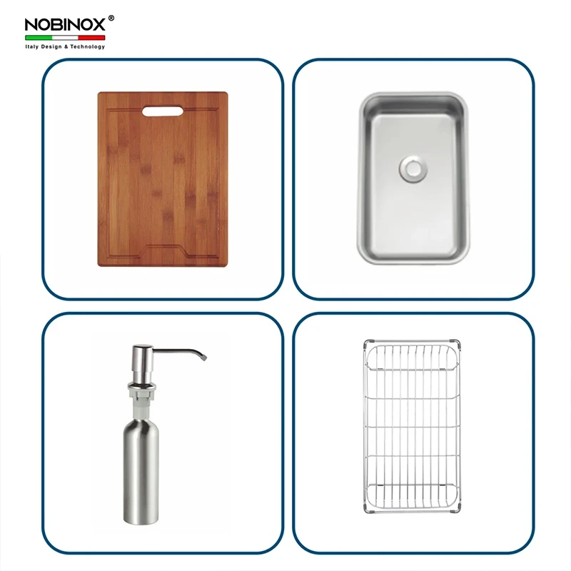 Ảnh Chậu rửa bát Nobinox LIKEN NL724D 8