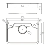 Chậu rửa bát Nobinox LIKEN NL770D 2