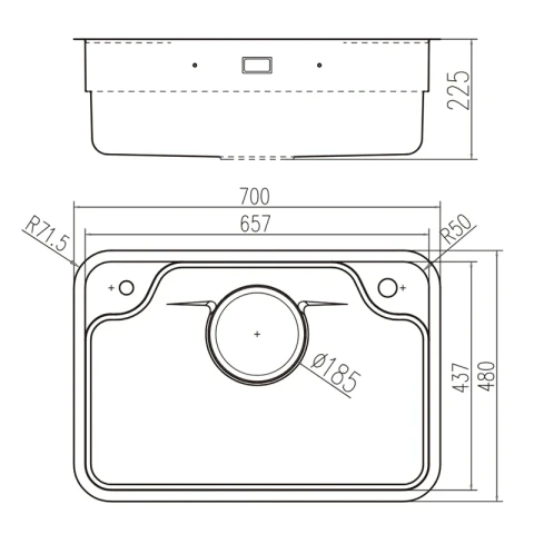 Ảnh Chậu rửa bát Nobinox LIKEN NL770D 2