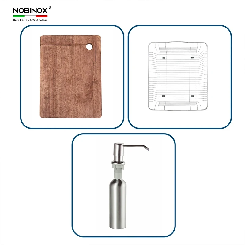 Ảnh Chậu rửa bát Nobinox LIKEN NL786 8