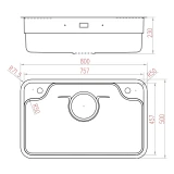 Chậu rửa bát Nobinox LIKEN NL790D 2