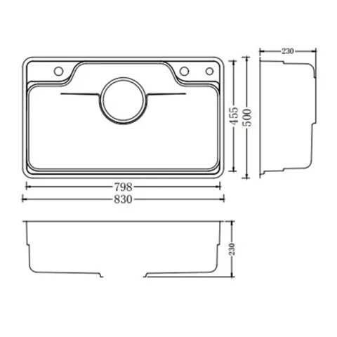 Ảnh Chậu rửa bát Nobinox LIKEN NL792D 3