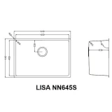 Chậu rửa bát Nobinox LISA NN645S 4