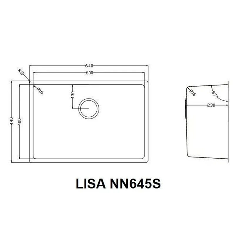 Ảnh Chậu rửa bát Nobinox LISA NN645S 4