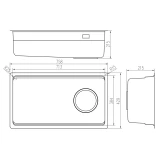 Chậu rửa bát Nobinox LUMIA NX556 2