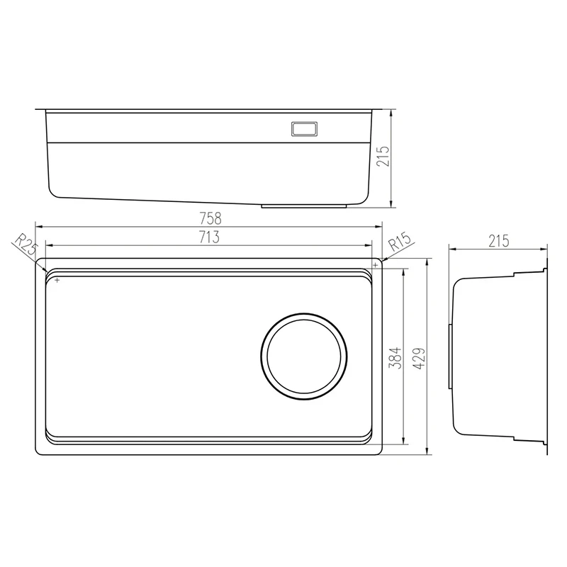 Ảnh Chậu rửa bát Nobinox LUMIA NX556 2