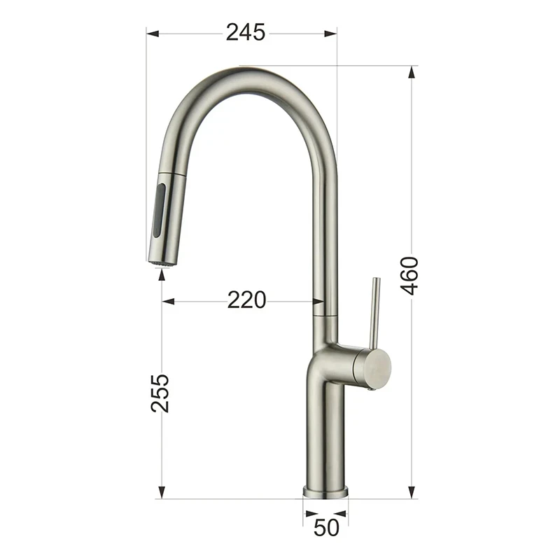 Ảnh Vòi rửa bát Nobinox ADORA NX992 4
