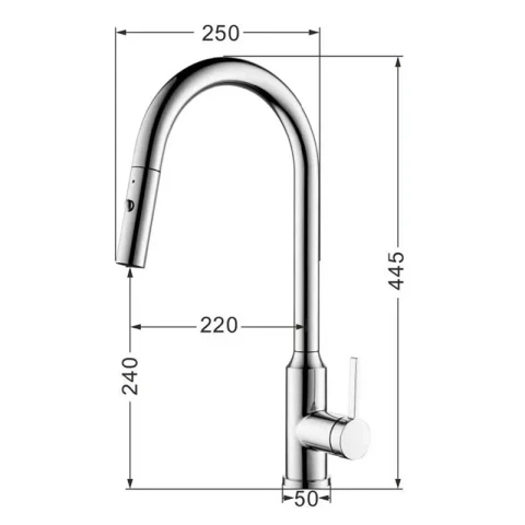 Ảnh Vòi rửa bát Nobinox IVY NX202 3
