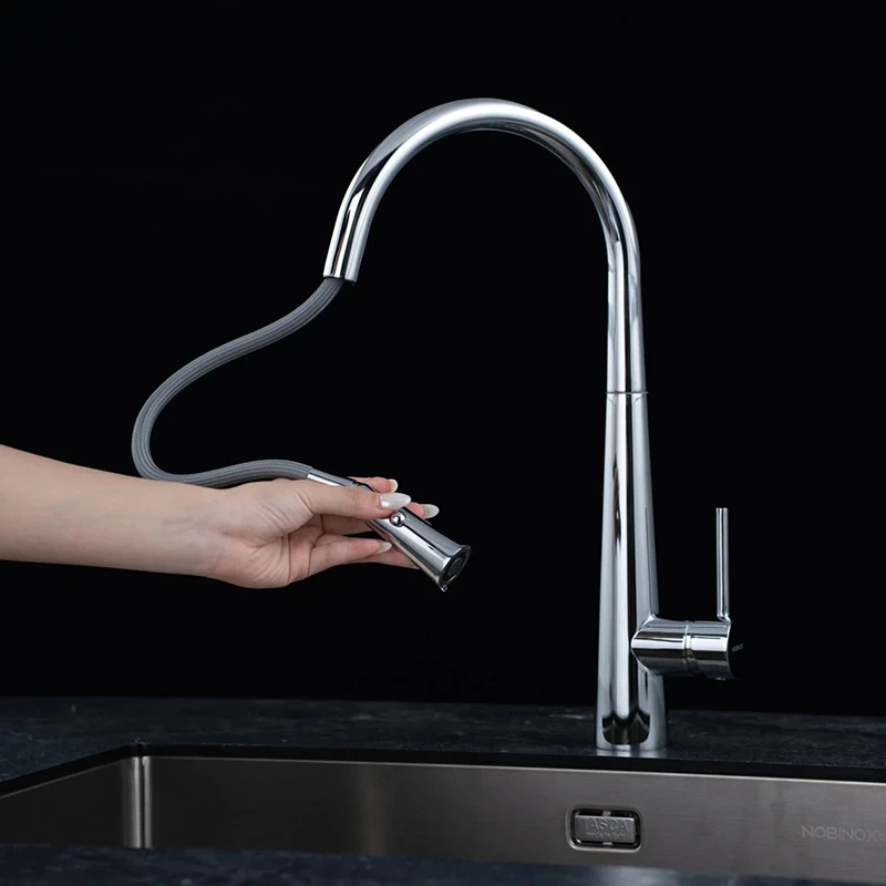 Ảnh Vòi rửa bát Nobinox LOTUS 640 8