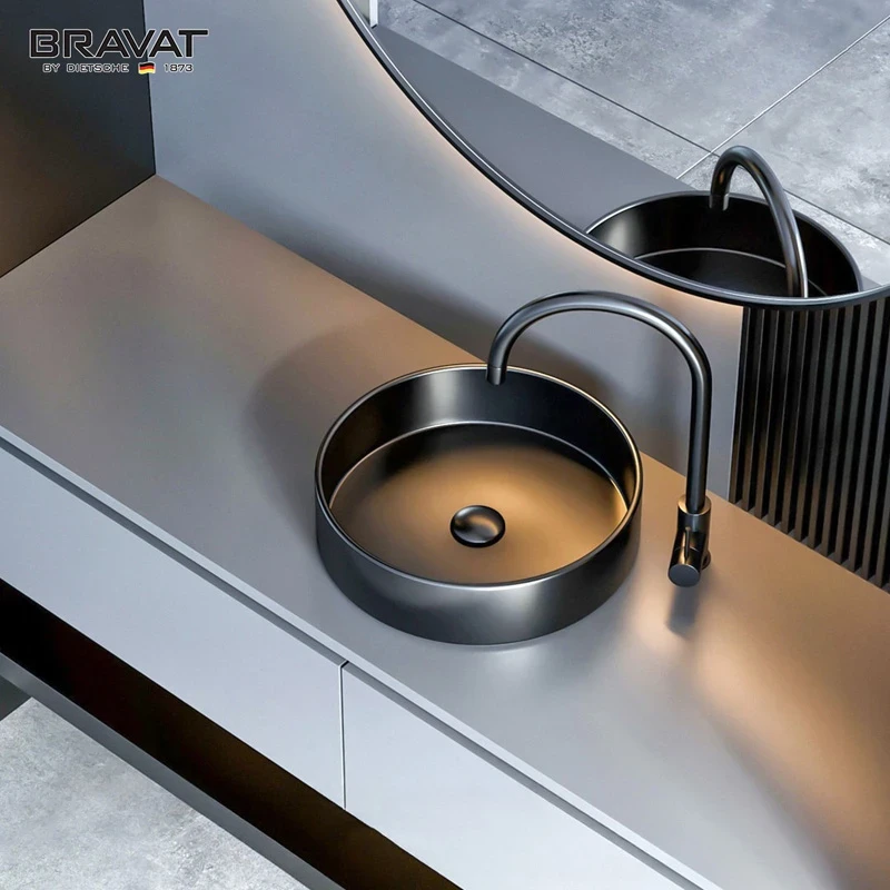 Ảnh Chậu rửa đặt bàn Bravat C22357K 3