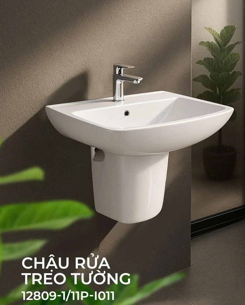 Ảnh Chậu rửa treo tường JOMOO 12809-1/11P-I011 3
