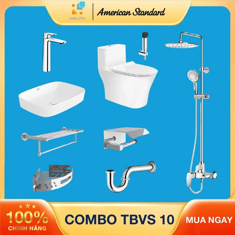 Ảnh Combo Thiết bị vệ sinh American Standard 10 1