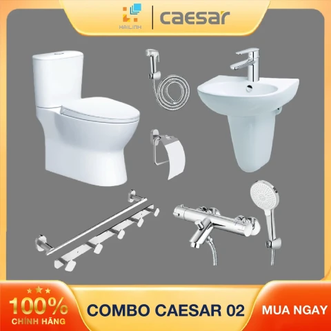 Ảnh Combo thiết bị vệ sinh Caesar số 2 1
