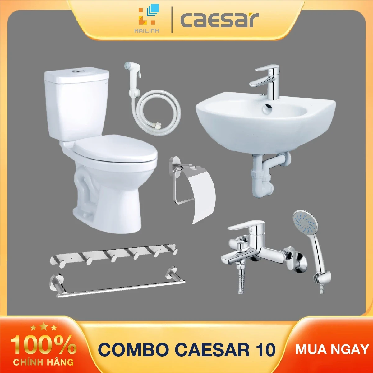 Ảnh Combo thiết bị vệ sinh Caesar số 10 1