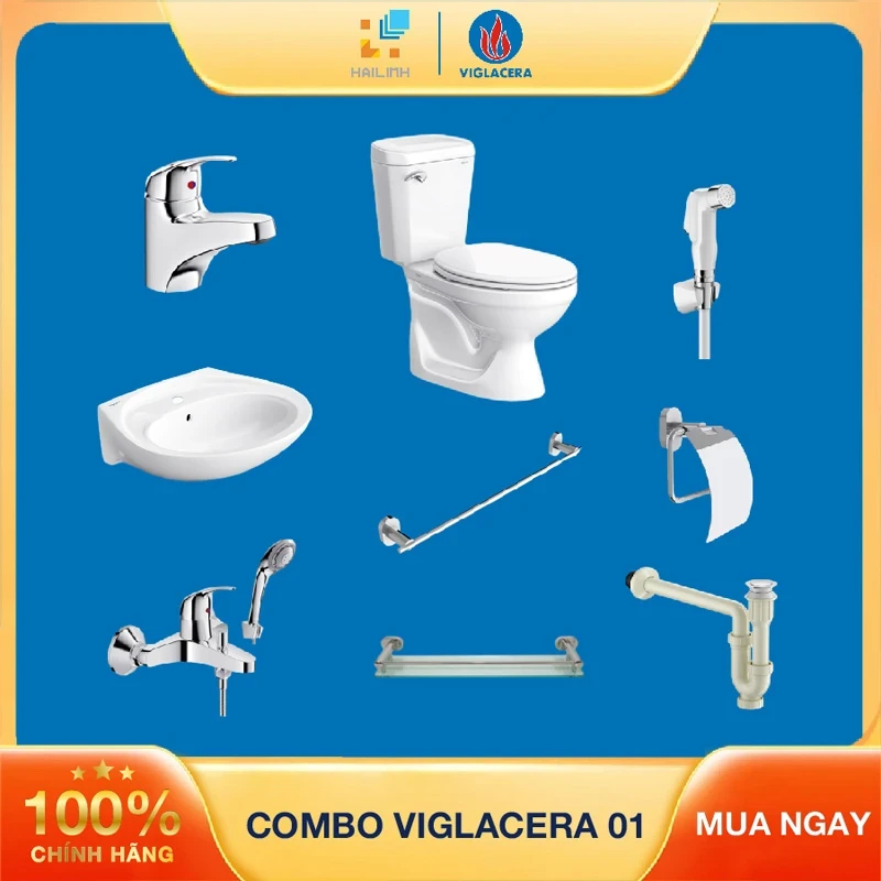Combo thiết bị vệ sinh Viglacera số 1