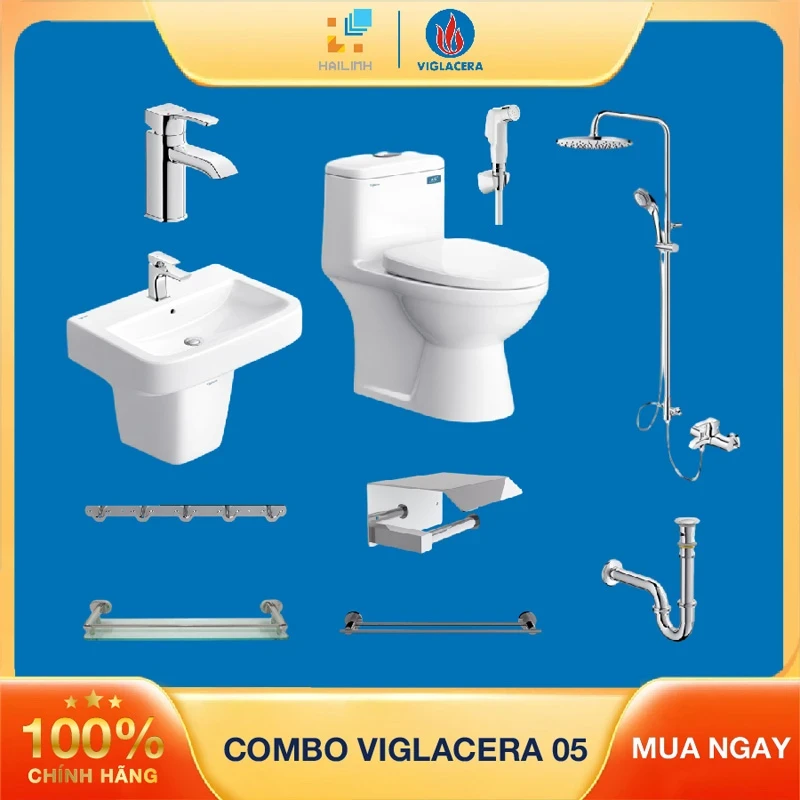 Ảnh Combo thiết bị vệ sinh Viglacera số 5 1