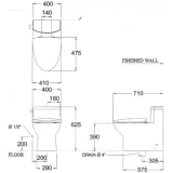 Bồn cầu 1 khối COTTO C10127 2