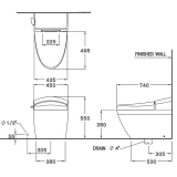 Bồn cầu 1 khối COTTO C10037 2