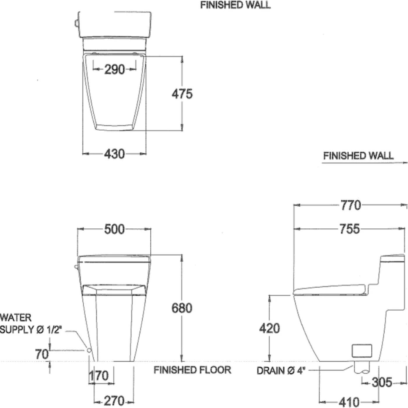 ban ve ky thuat bon cau 1 khoi cotto c10187