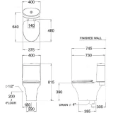Bồn cầu 2 khối COTTO C12027 2