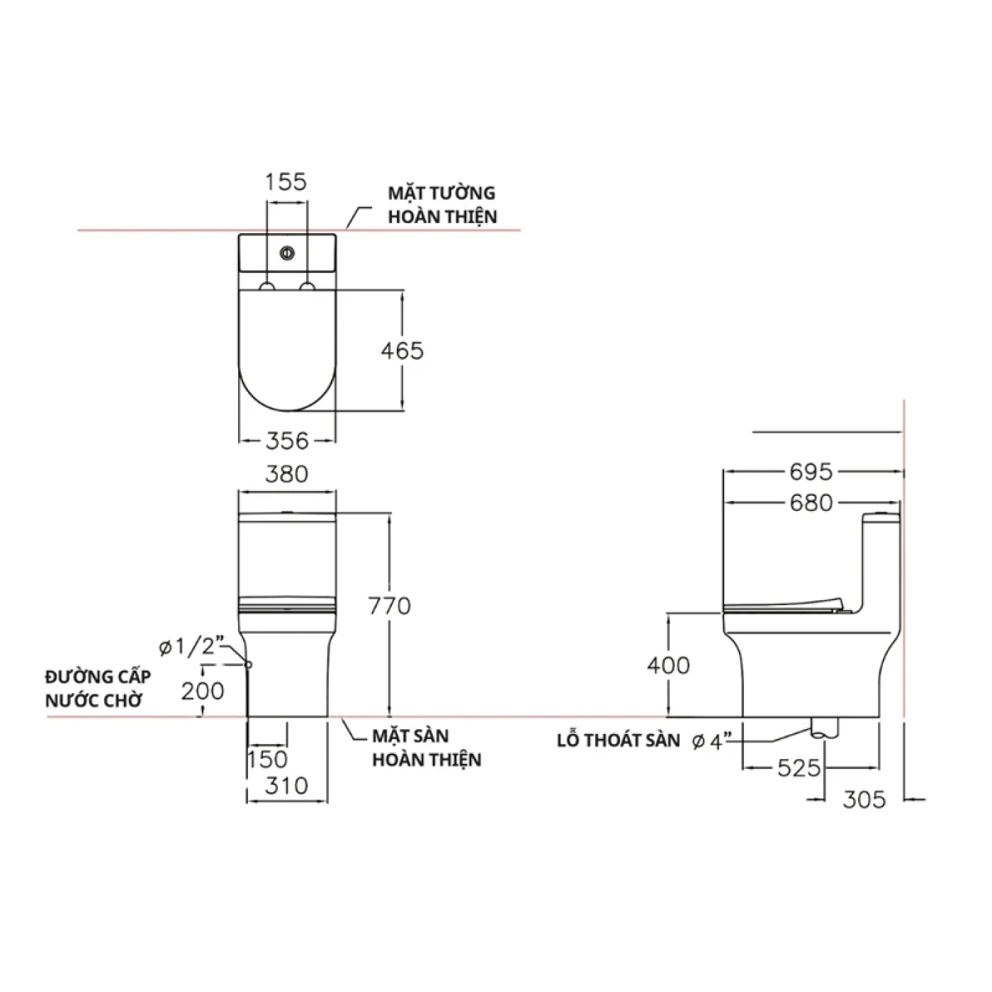 bon cau 1 khoi cotto c11002hos