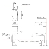 Bồn cầu 1 khối Cotto C11000OS 2