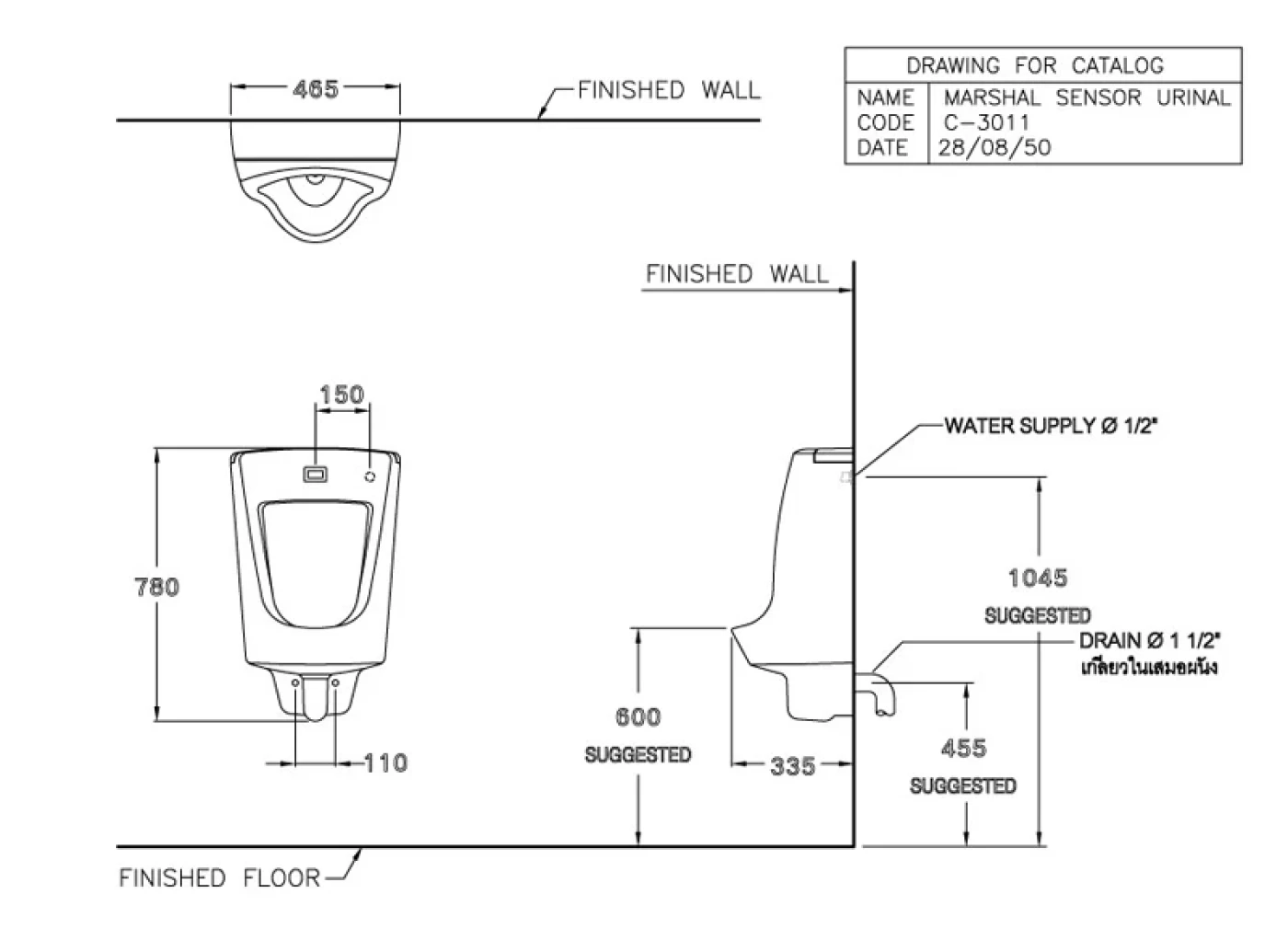 ban ve ky thuat bon tieu nam cam ung cotto c3011 dc