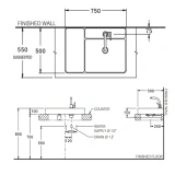 Chậu rửa dương bàn COTTO CPW0500 MTP 2