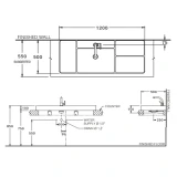 Chậu rửa dương bàn COTTO CPW0502 MWH 2