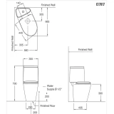 Bồn cầu 2 khối Cotto C17017 2