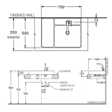 Chậu rửa dương bàn COTTO CPW0500 MDG 2