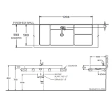 Chậu rửa dương bàn COTTO CPW0502 MDG 2