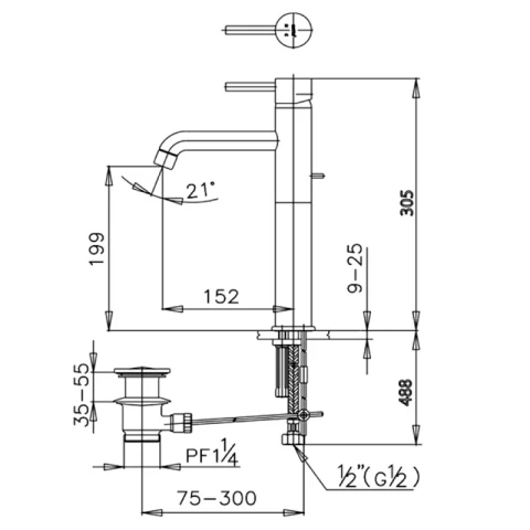 Ảnh Vòi chậu COTTO CT542AY 2