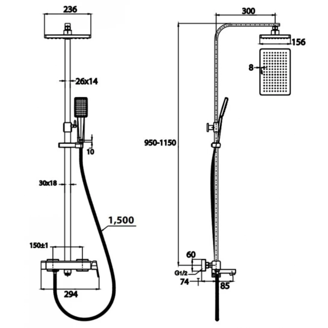Ảnh Sen tắm cây nóng lạnh COTTO CT3005WOS 2