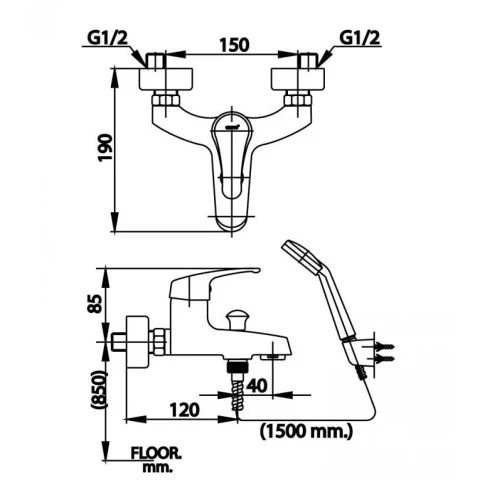 Ảnh Sen tắm COTTO CT366E 2