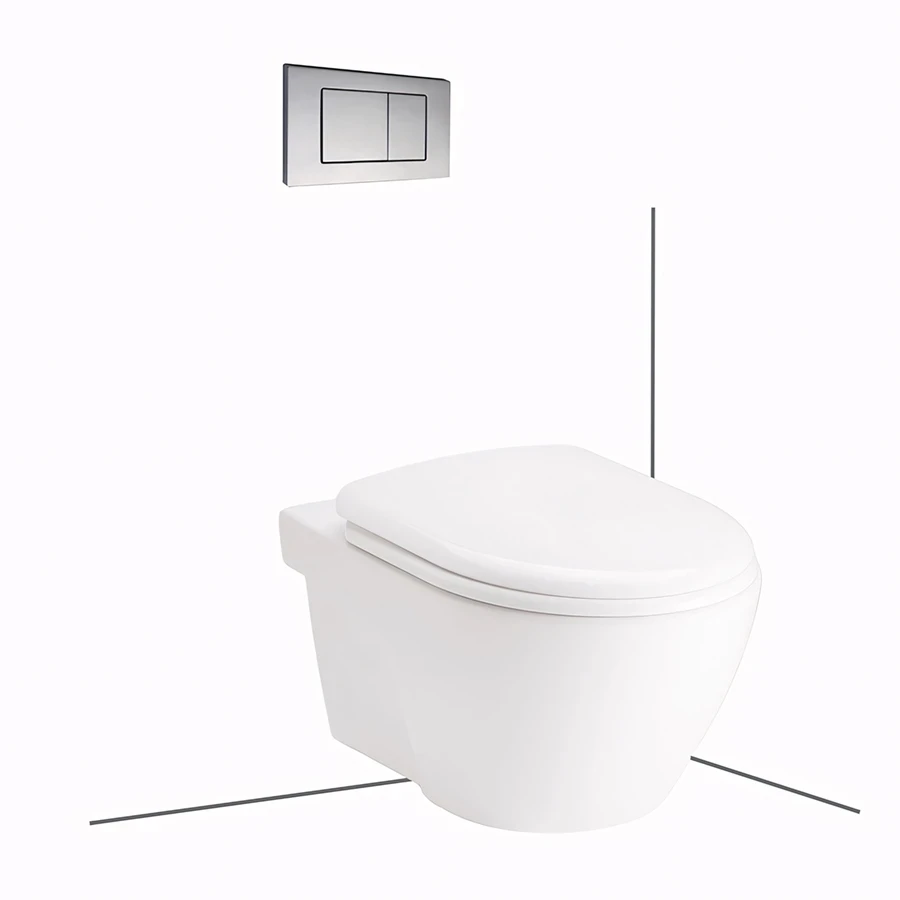 Ảnh Bồn cầu âm tường Cotto SC198517(F) 1