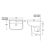 Chậu rửa treo tường Cotto C000607OS 2