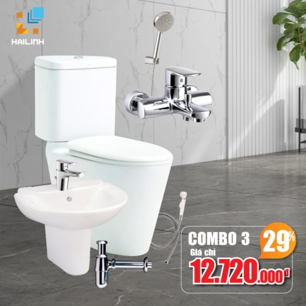 combo thiết bị vệ sinh cotto 3